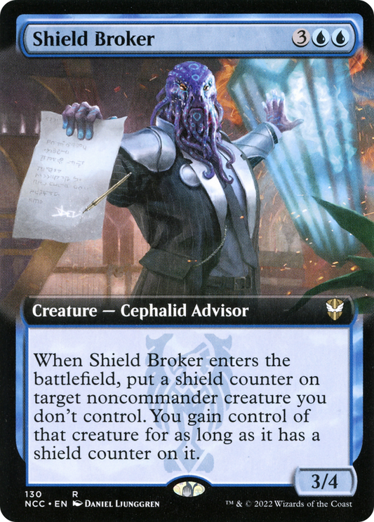 Shield Broker (NCC-130) - New Capenna Commander: (Extended Art)