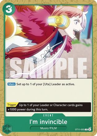 (ST11-005) I'm invincible - Starter Deck 11: Uta Normal