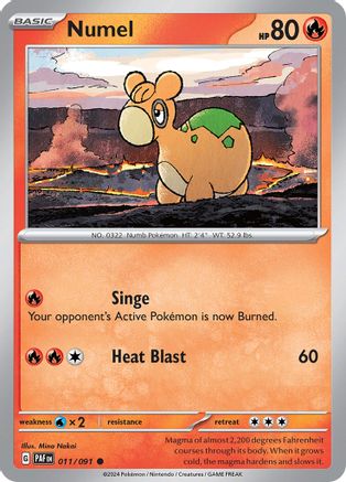 Numel 11 - SV Paldean Fates Reverse Holofoil