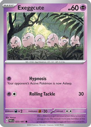 Exeggcute 023/091 - SV Paldean Fates Normal - Common