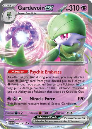 Gardevoir ex (29/091) - SV Paldean Fates Holofoil - Double Rare