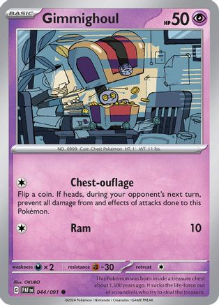 Gimmighoul - 044/091 - SV Paldean Fates Reverse Holofoil