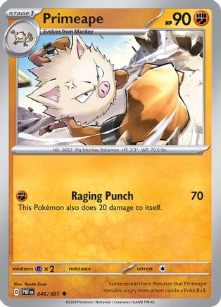 Primeape 46 - SV Paldean Fates Reverse Holofoil