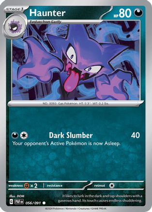 Haunter (56/091) - SV Paldean Fates  - Common