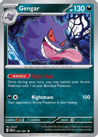 Gengar 57 - SV Paldean Fates