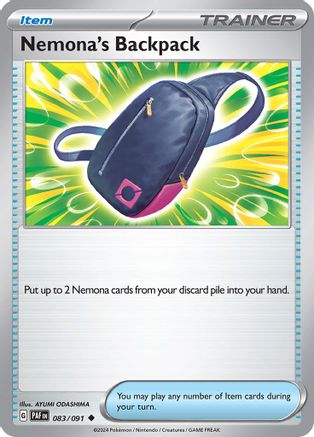 Nemona's Backpack (83/091) - SV Paldean Fates  - Uncommon