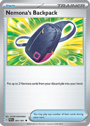 Nemona’s Backpack 83 - SV Paldean Fates Reverse Holofoil