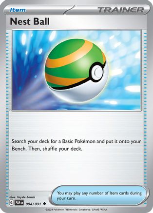 Nest Ball (84/091) - SV Paldean Fates Reverse Holofoil - Uncommon