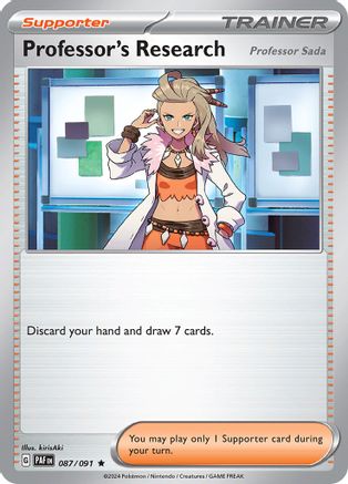 Professor's Research (87/091) - SV Paldean Fates Reverse Holofoil - Rare