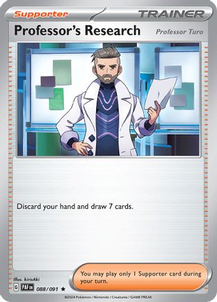 Professor's Research (88/091) - SV Paldean Fates Reverse Holofoil - Rare