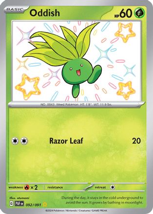 Oddish 92 - SV Paldean Fates Holofoil