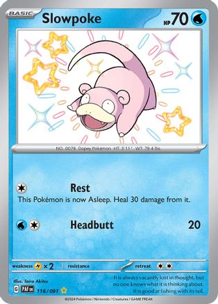 Slowpoke (116/091) - SV Paldean Fates Holofoil - Shiny Rare
