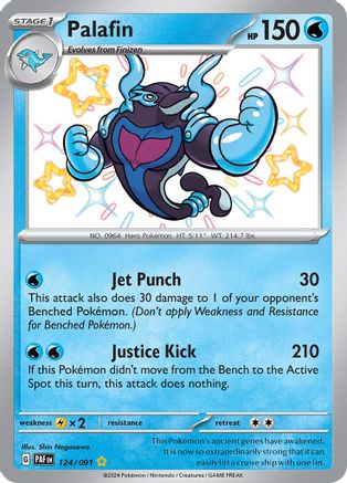 Palafin (124/091) - SV Paldean Fates Holofoil - Shiny Rare