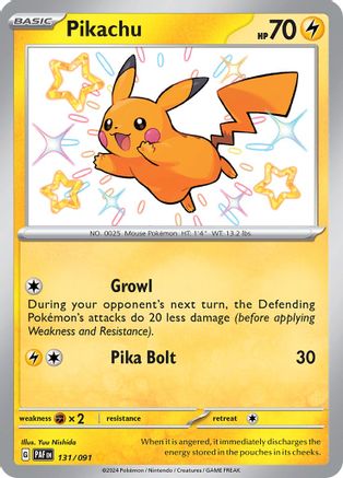 Pikachu 131 - SV Paldean Fates Holofoil