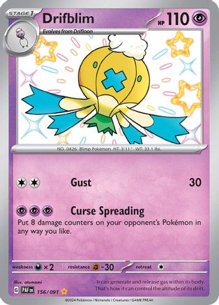 Drifblim 156 - SV Paldean Fates Holofoil