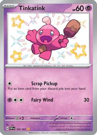 Tinkatink (165/091) - SV Paldean Fates Holofoil - Shiny Rare