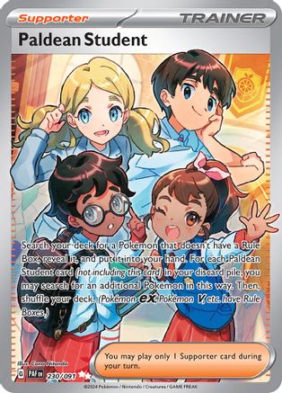 Paldean Student (230/091) - SV Paldean Fates Holofoil - Ultra Rare