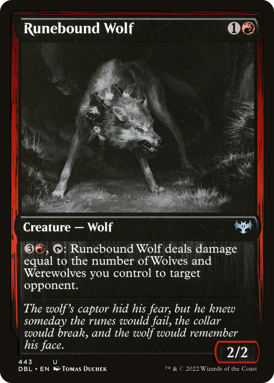 Runebound Wolf (DBL-443) - Innistrad: Double Feature