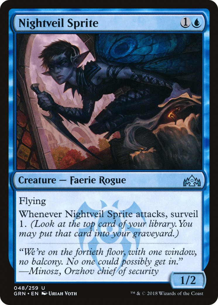 Nightveil Sprite (GRN-048) - Guilds of Ravnica Foil