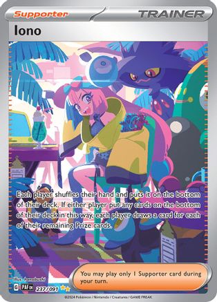 Iono (237/091) - SV Paldean Fates Holofoil - Special Illustration Rare