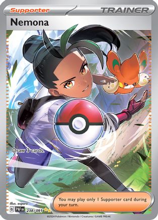Nemona (238/091) - SV Paldean Fates Holofoil - Special Illustration Rare