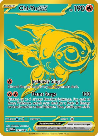 Chi-Yu ex (241/091) - SV Paldean Fates Holofoil - Hyper Rare