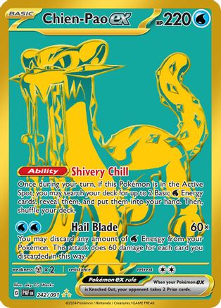 Chien-Pao ex (242/091) - SV Paldean Fates Holofoil - Hyper Rare