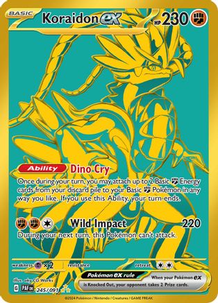 Koraidon ex (245/091) - SV Paldean Fates Holofoil - Hyper Rare