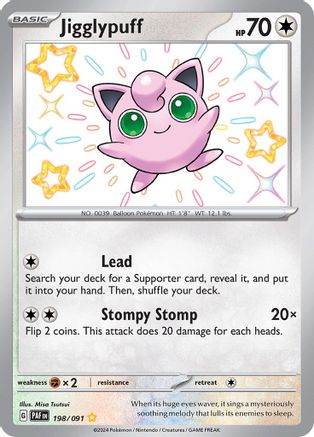 Jigglypuff 198 - SV Paldean Fates Holofoil