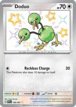 Doduo - 199/091 - SV Paldean Fates Holofoil