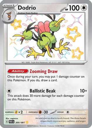 Dodrio 200 - SV Paldean Fates Holofoil