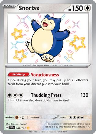 Snorlax 202 - SV Paldean Fates Holofoil