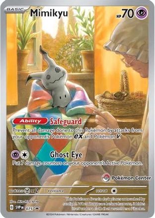 Mimikyu (Pokemon Center Exclusive) (75) - SV Scarlet & Violet Promo Cards Holofoil - Promo