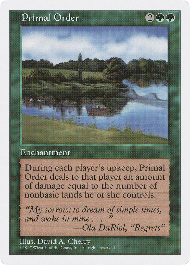 Primal Order (5ED-318) - Fifth Edition