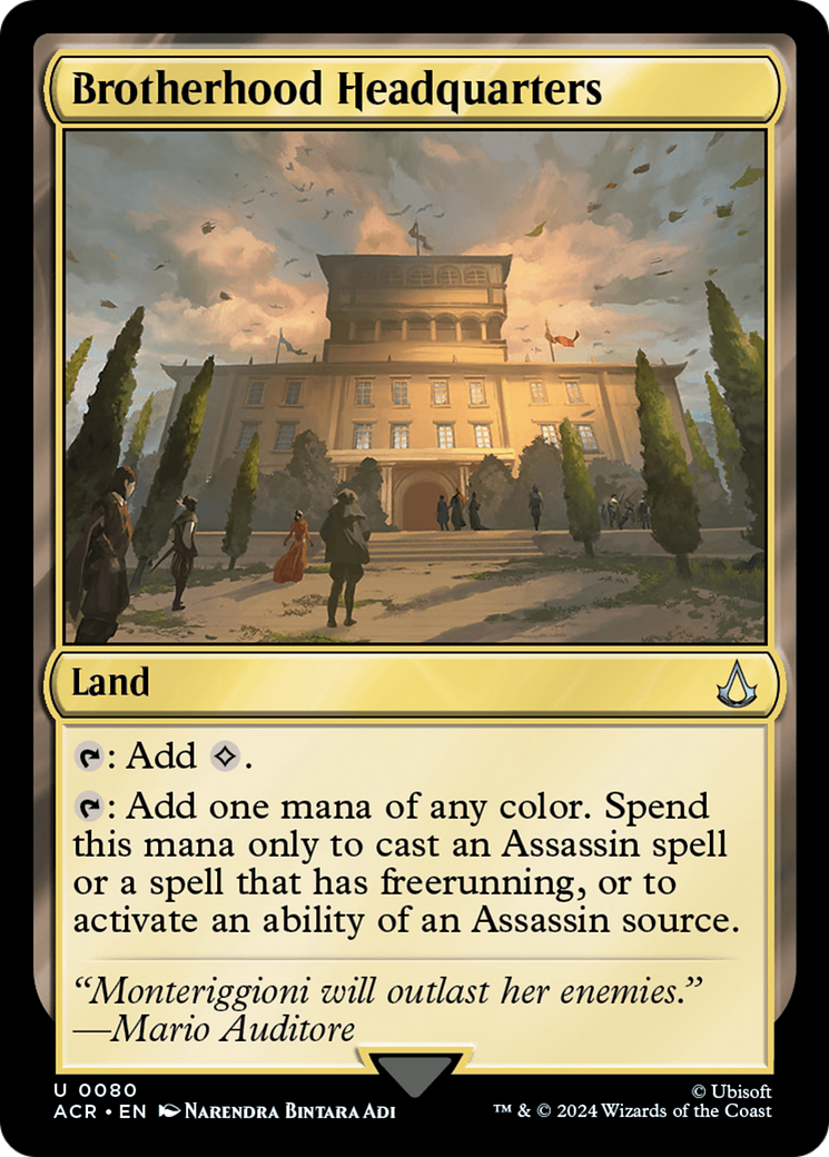 Brotherhood Headquarters (ACR-080) - Assassin's Creed Foil