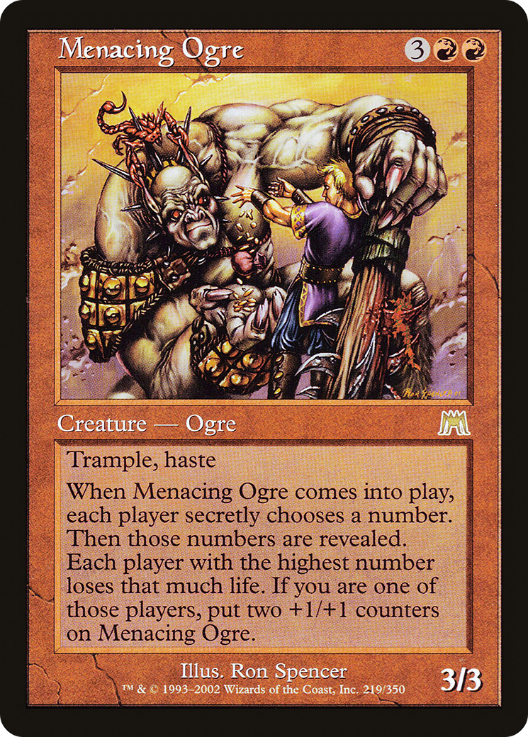 Menacing Ogre (ONS-219) - Onslaught Foil