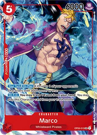 (OP03-013) Marco (Japanese 1st Anniversary Set) - One Piece Promotion Cards Foil