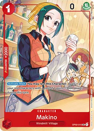 (OP02-015) Makino (Japanese 1st Anniversary Set) - One Piece Promotion Cards Foil