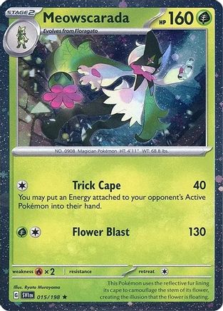 Meowscarada - 015/198 (Cosmos Holo) 15 - Miscellaneous Cards & Products Holofoil