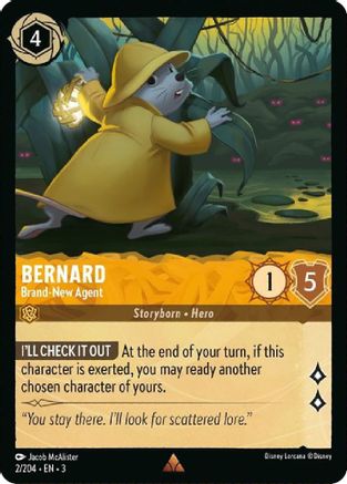 Bernard - Brand-New Agent (2/204) - Into the Inklands Cold Foil