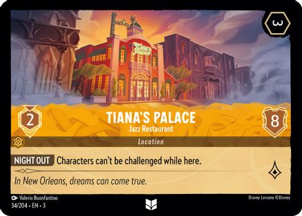 (034/204)  Tiana's Palace - Jazz Restaurant - Into the Inklands  Cold Foil