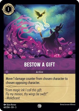 (060/204)  Bestow a Gift - Into the Inklands  Cold Foil