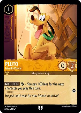 Pluto - Friendly Pooch (18/204) - Into the Inklands Cold Foil