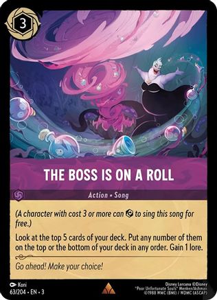 (063/204)  The Boss is on a Roll - Into the Inklands  Cold Foil