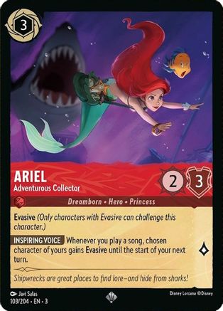(103/204)  Ariel - Adventurous Collector - Into the Inklands  Normal