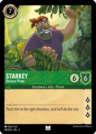 Starkey - Devious Pirate (88/204) - Into the Inklands Cold Foil