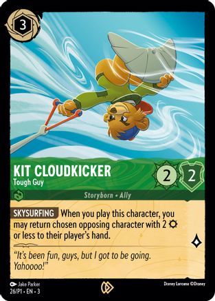 (026)  Kit Cloudkicker - Tough Guy - Disney Lorcana Promo Cards  Cold Foil
