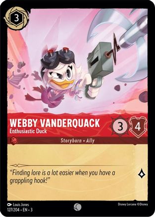 (127/204)  Webby Vanderquack - Enthusiastic Duck - Into the Inklands  Normal