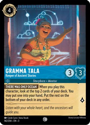 (142/204)  Gramma Tala - Keeper of Ancient Stories - Into the Inklands  Cold Foil