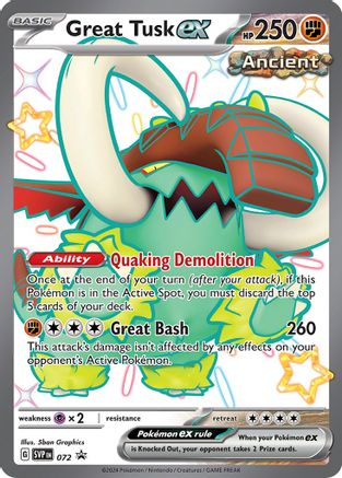 Great Tusk ex (72) - SV Scarlet & Violet Promo Cards Holofoil - Promo